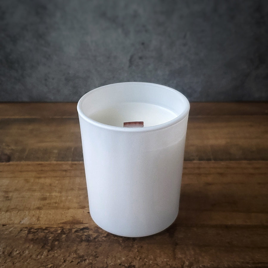 12 oz Tropical Coconut Milk White Ceramic Jar Candle